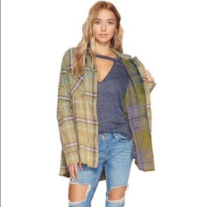 NWT Free People Deconstructed Shirt Jacket XS